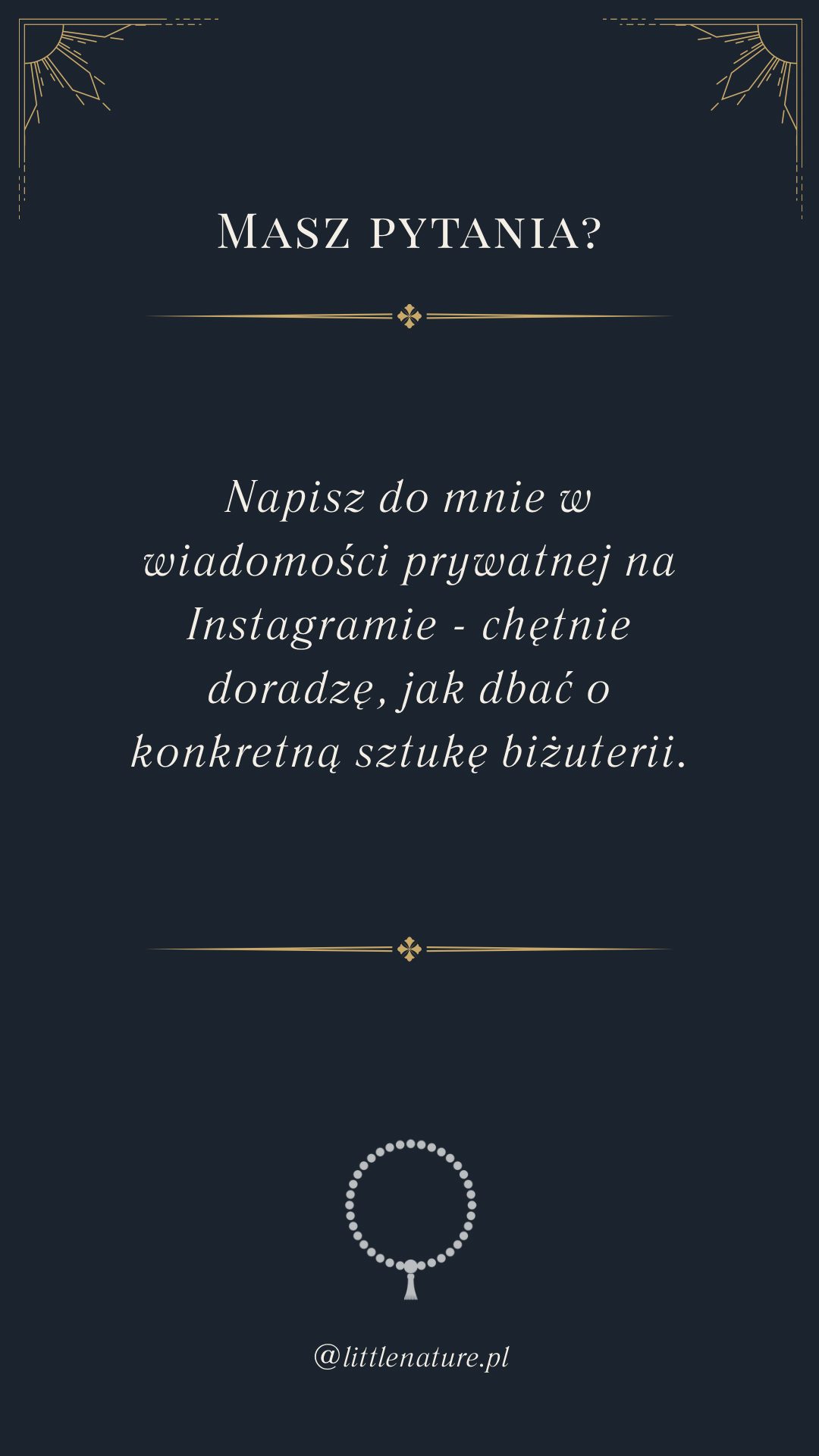 Masz pytania? Napisz do Little Nature na Instagramie @littlenature.pl